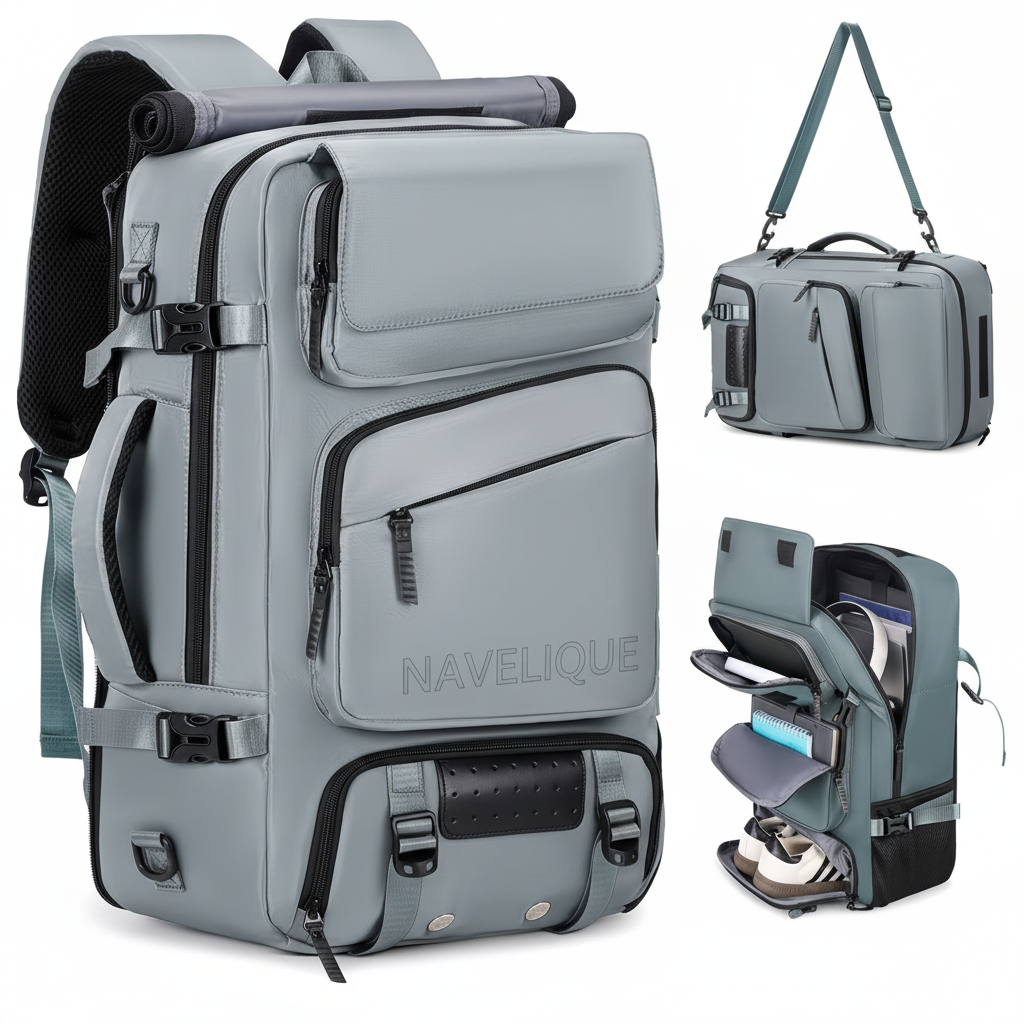 Navelique Backpack - Silvery Gray