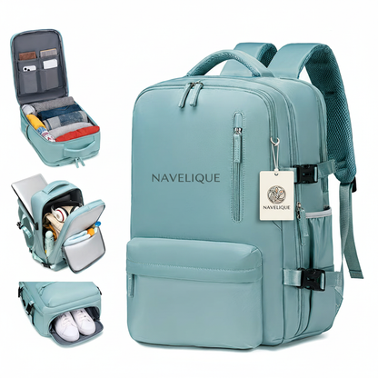 Navelique Mint Backpack - Centered Name