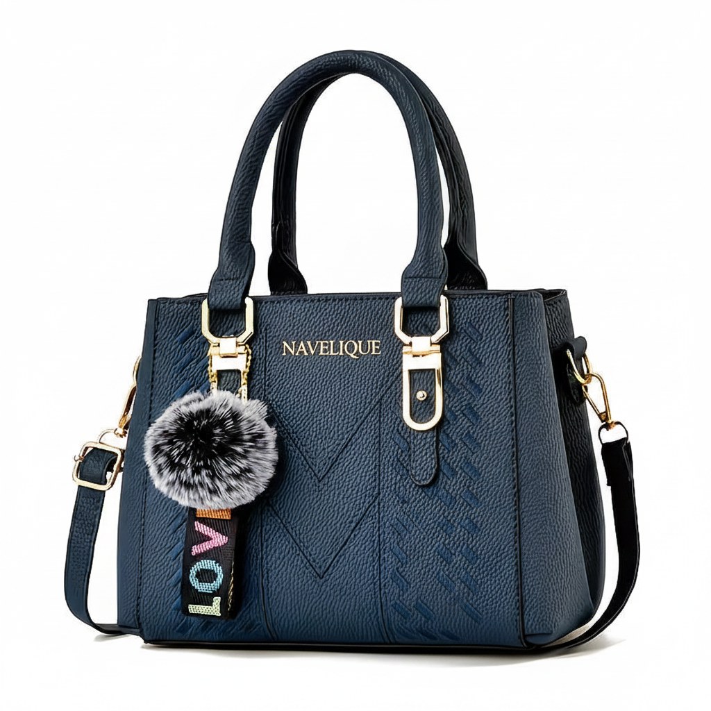 Navelique Navy Blue Handbag - Brand Name